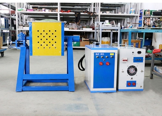 Industrial Induction Heater 110kw Melting Frunace Manual Tilting For 50 Kg Iron