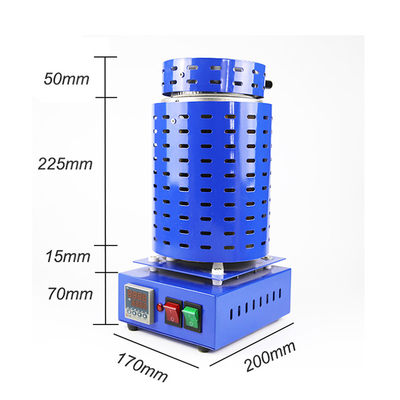 Graphite Crucible 2KG Max Temparature 1200C Mini Gold Melting Furnace