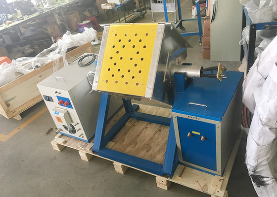 Induction Metal Heater 110kw Melting Frunace Manual Tilting For Iron Product 50kg