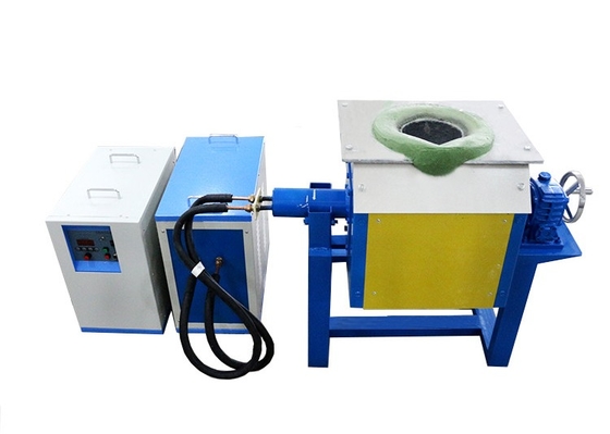 Export Of China Induction Heating Unit 110kw Melting Frunace Manual Tilting For 50 Kg Steel